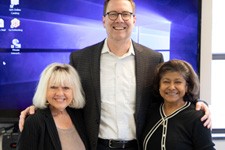 Sandra Smith and Vibha Buckingham pictured with Green Seal CEO Doug Gatlin