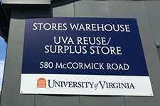 Sign for the ReUSE store: 580 McCormick Road