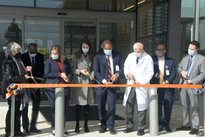 A ribbon cutting ceremony for UVA's new orthopedic center