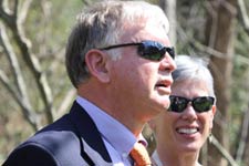 Jeff Sitler honored during tree planting ceremony