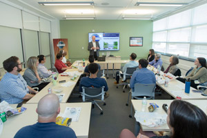 Don Sundgren presented a talk about how he prepares for a speech during the meeting.