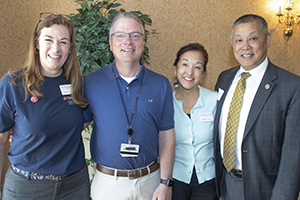 West Grounds Zone team members with Shelomith Gonzalez and Laura Duckworth