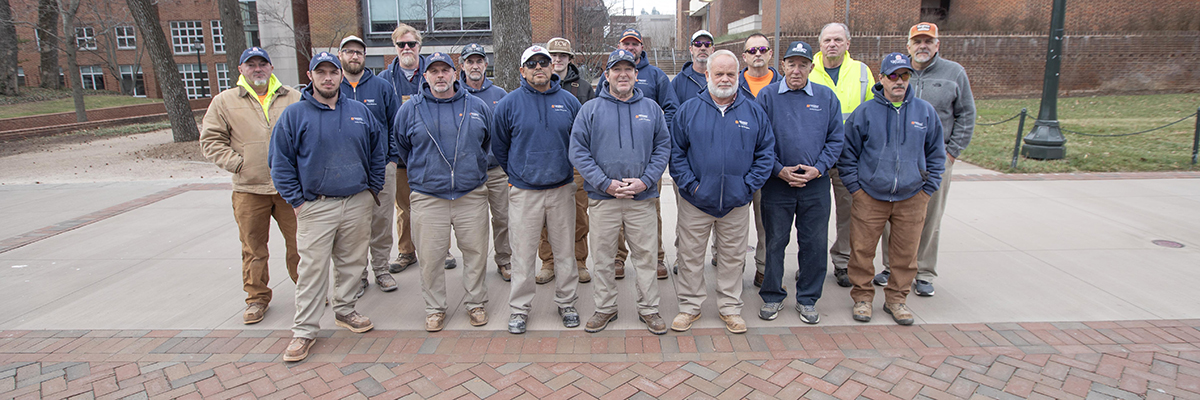 C&RS masons stand for a group photo