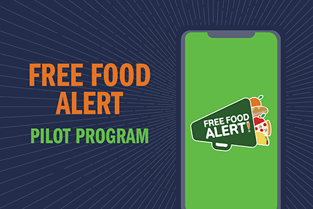 Free food alert pilot program