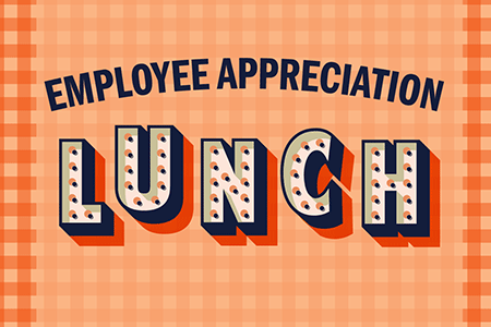 Employee Appreciation Lunch illustrated sign