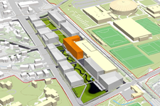 Architect rendering of Ivy Corridor construction projects