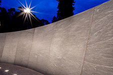 Interior wall of the Memorial to Enslaved Laborers