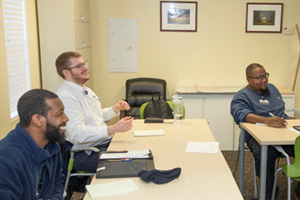 Custodial Services supervisors attend a classroom training