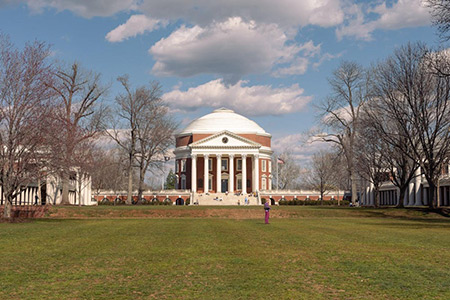 View of the Rotunda from the Lawn