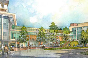 Architectural rendering of the new Education Resource Center