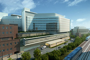 Architectural rendering of the new University Hospital Expansion project