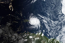 Satellite photo of Hurricane Maria