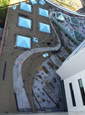 Green roof during installation