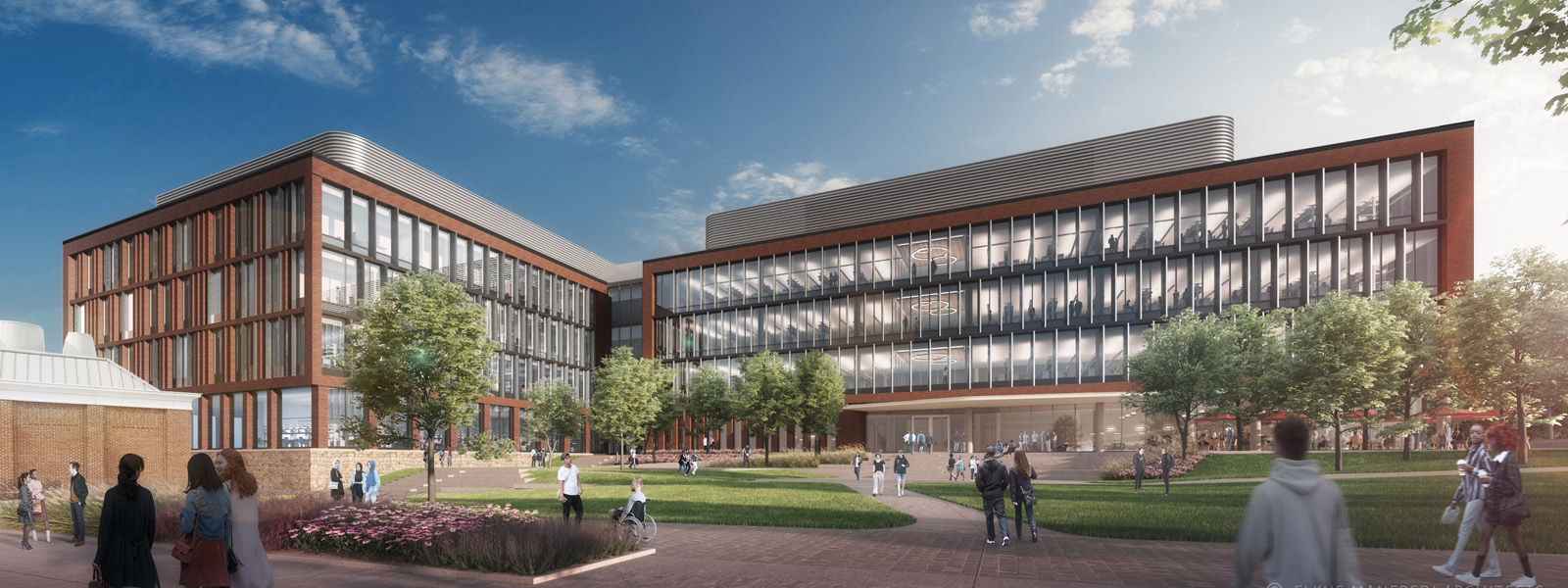Architectural rendering of the Manning Institute of Biotechnology