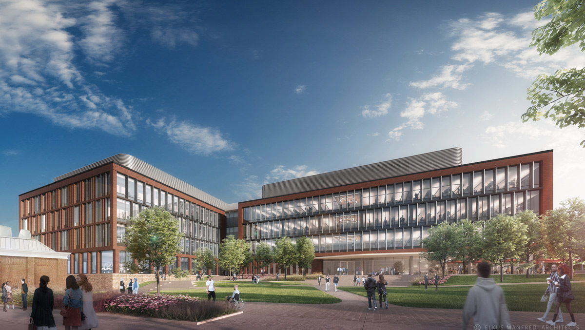 Architectural rendering of the Manning Institute of Biotechnology
