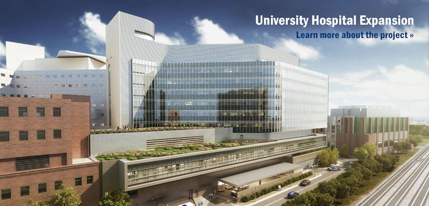 University Hospital Expansion architect rendering