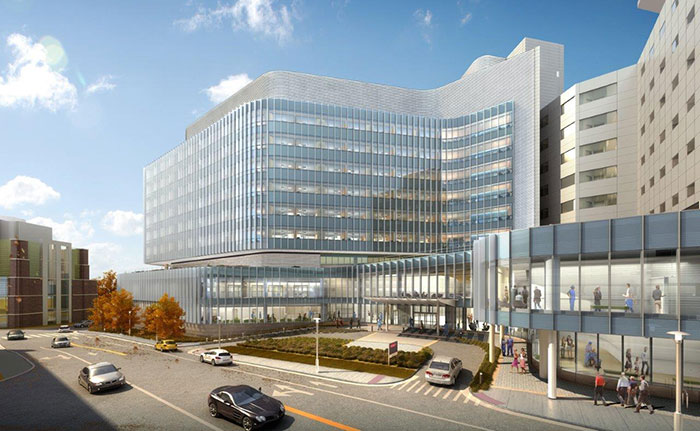 University Hospital Expansion architect rendering