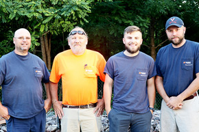 David Gowen, Adam Proffitt, Steve Shifflett, and Jason Floyd standing side-by-side