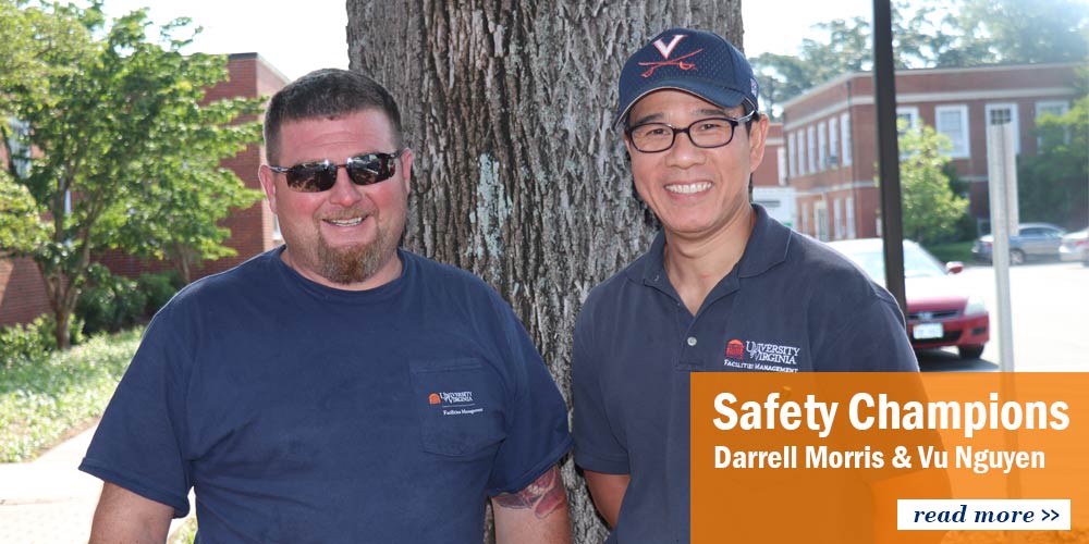 Safety Champions Darrell Morris and Vu Nguyen