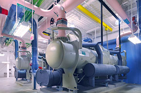 Interior view of the South Chiller Plant